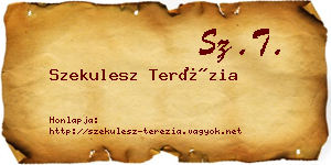 Szekulesz Terézia névjegykártya